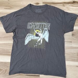 Led Zepplin Grey Short Sleeve Graphic Tee Shirt Women’s Large